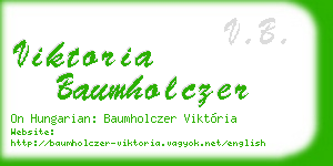 viktoria baumholczer business card